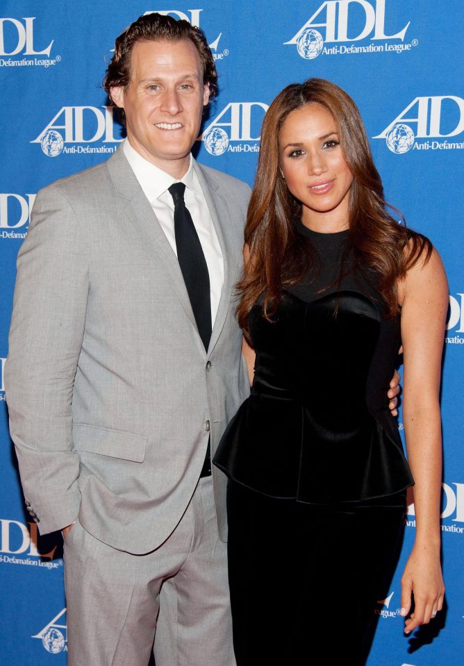  Meghan Markle and her first husband Trevor Engelson in 2011