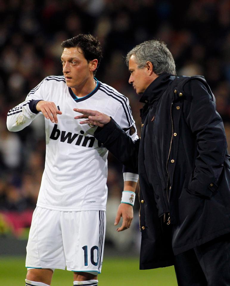  Mesut Ozil and Jose Mourinho spent three years together at Real Madrid