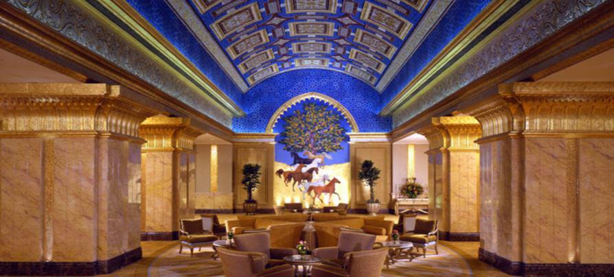  The rooms in the Emirates Palace boast real gold features and lots of marble