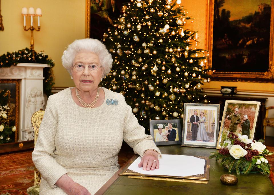  On Christmas Day, the Royal Family gather to watch the Queen's Speech after tucking into a turkey