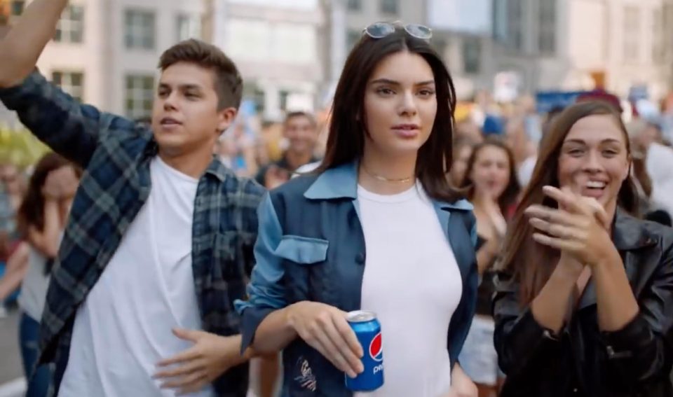  Jenner got first place with her insensitive Pepsi ad where she is seen handing a cop a can of the fizzy drink