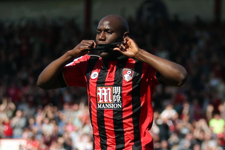  Afobe joined Bournemouth from Wolves for £10m in January 2016