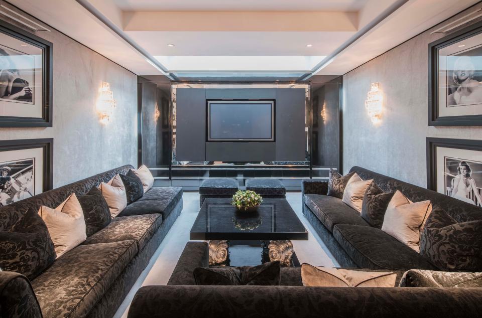  Anthony Joshua was able to relax after a hard day of training in this London home