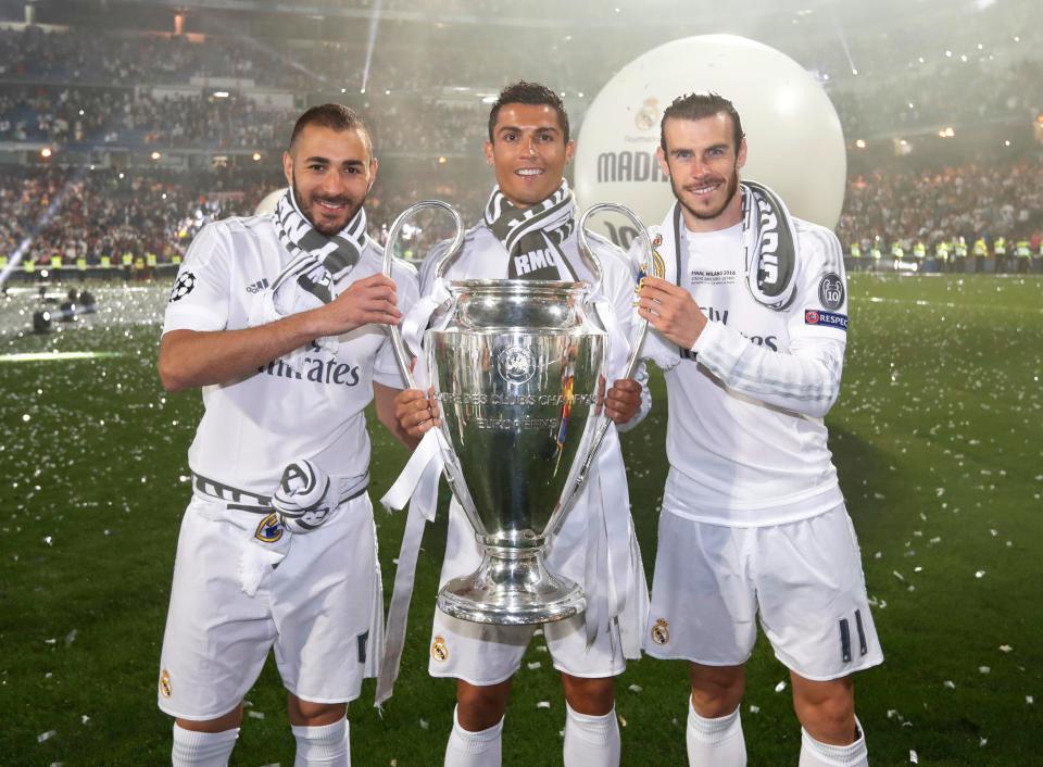  The Real Madrid trio have not featured together all season