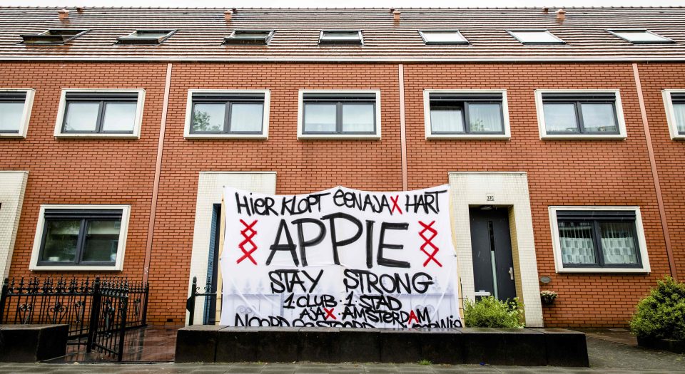  Friends and family have been showing their support outside his house