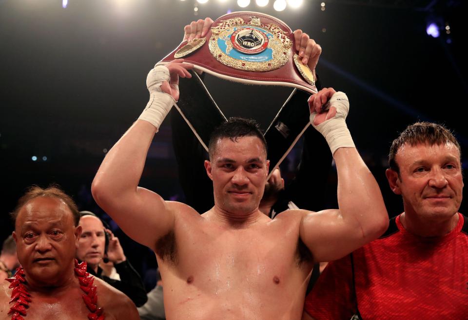  AJ will battle Joseph Parker for the Kiwi's WBO crown