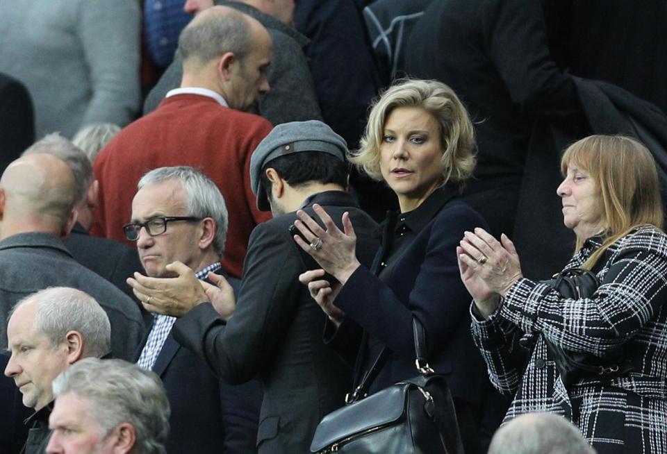  The financier watched Newcastle's 1-1 home draw with Liverpool