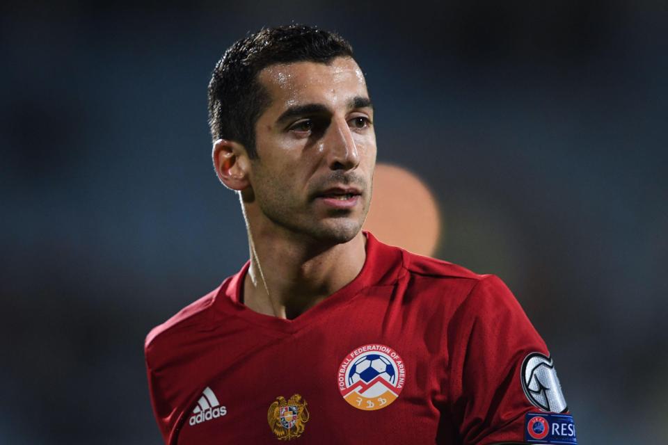  Henrikh Mkhitaryan was deemed to have played too many games by Jose Mourinho after playing twice for Armenia