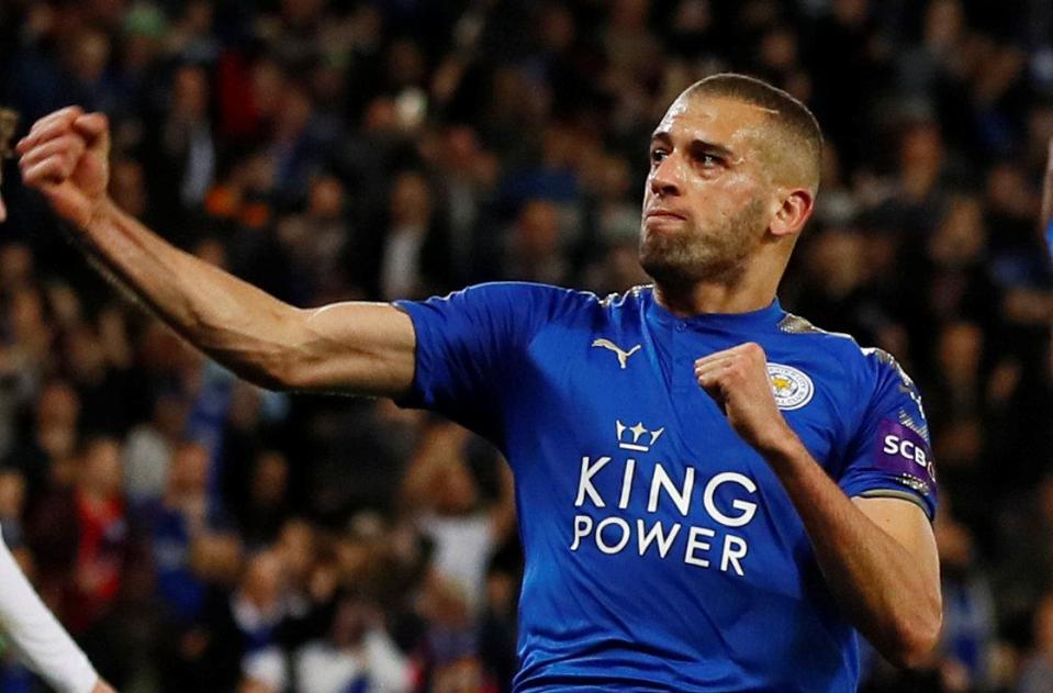  Slimani scored eight goals in 29 Leicester appearances last season