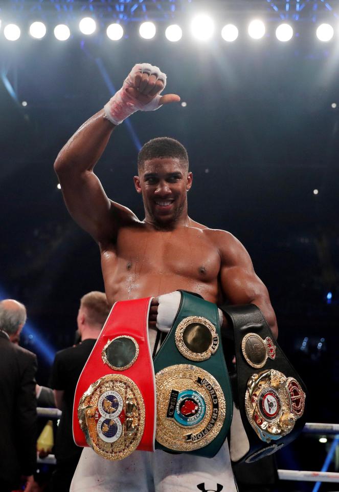  Anthony Joshua is the IBF and WBA heavyweight champion