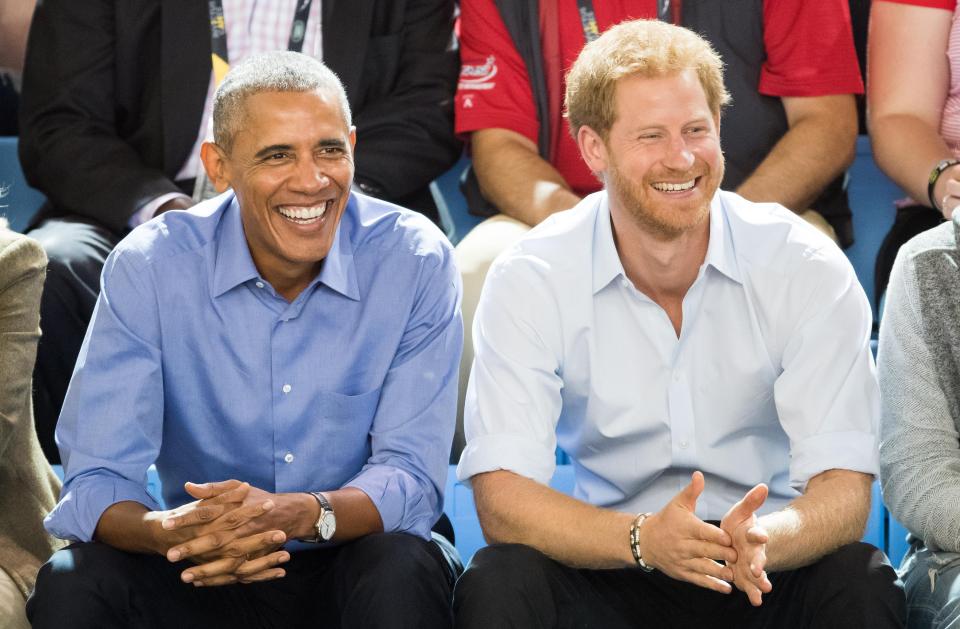  Prince Harry and President Obama enjoying this year's Invictus Games in Toronto