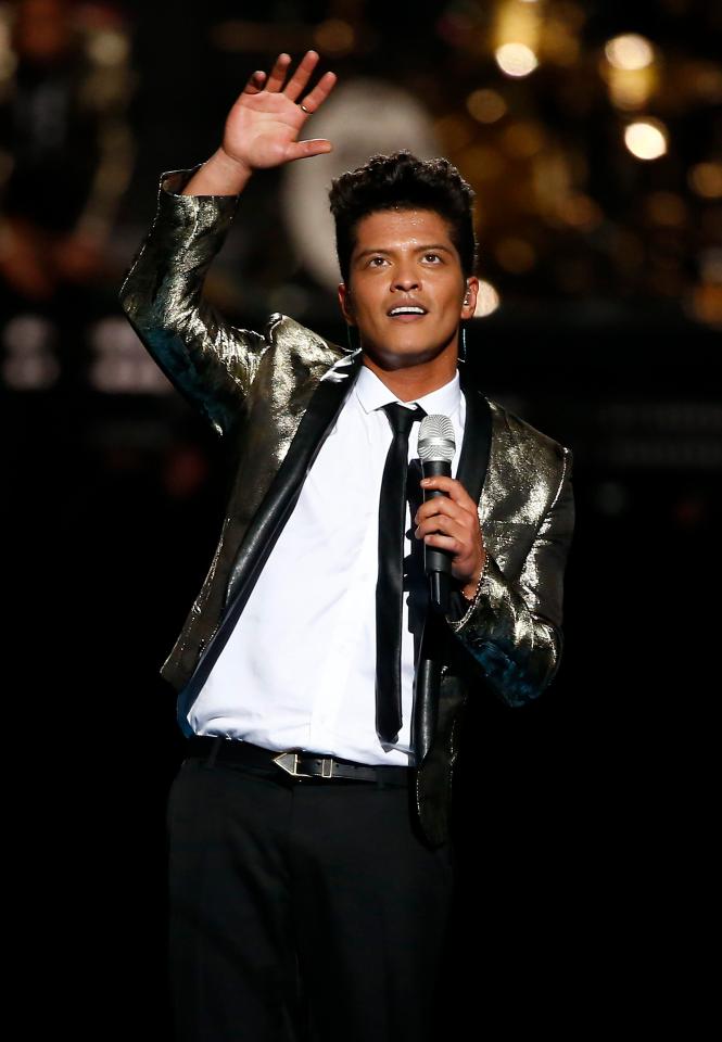  Bruno could win big at this year's Grammy Awards