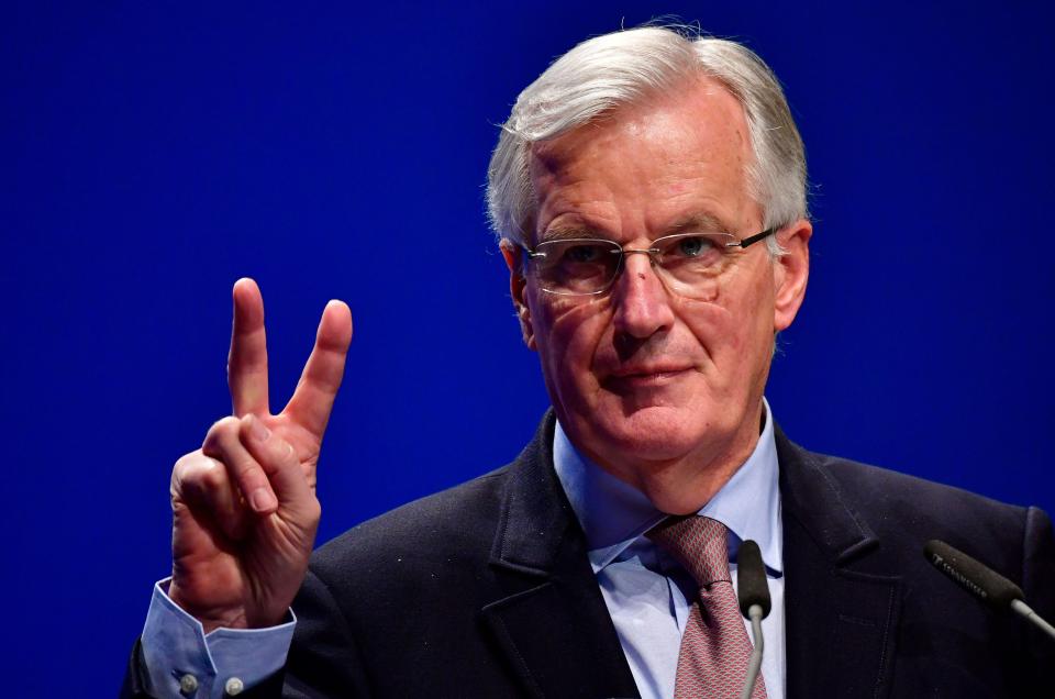  Michel Barnier said there was no possibility of including banking services in a trade deal