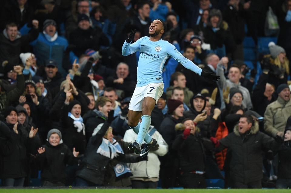  The Manchester City fans will be delighted to see Raheem Sterling hitting fine form