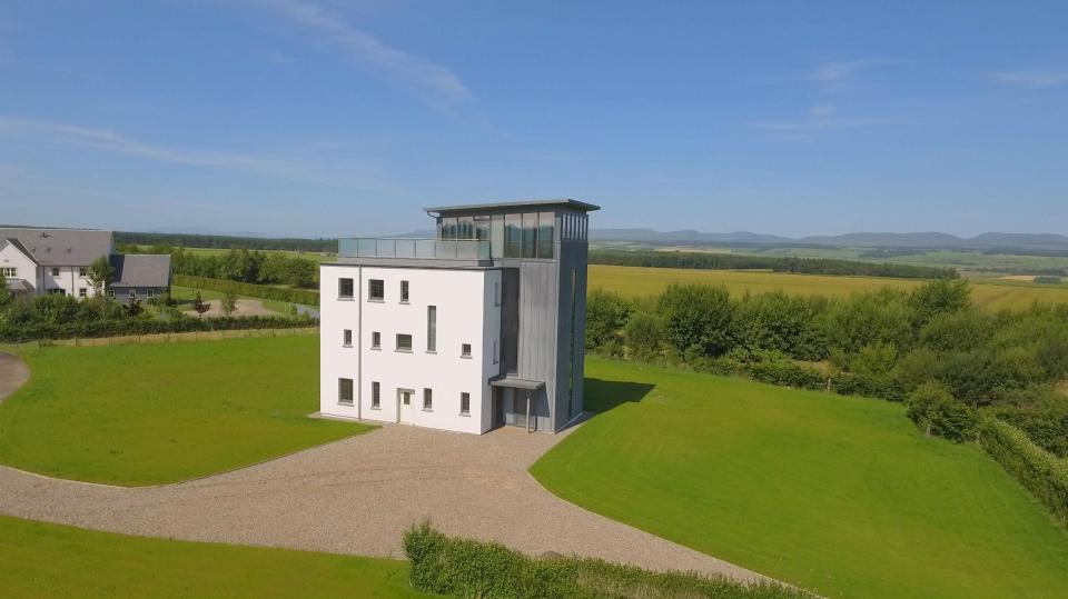  The luxury home boasts impressive views of the surrounding countryside