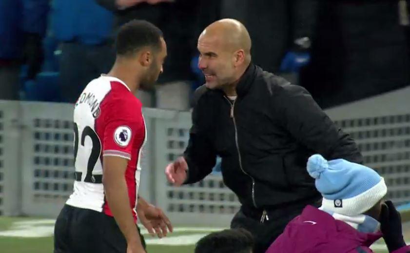  Pep Guardiola confronted Nathan Redmond at the full time whistle on Wednesday night