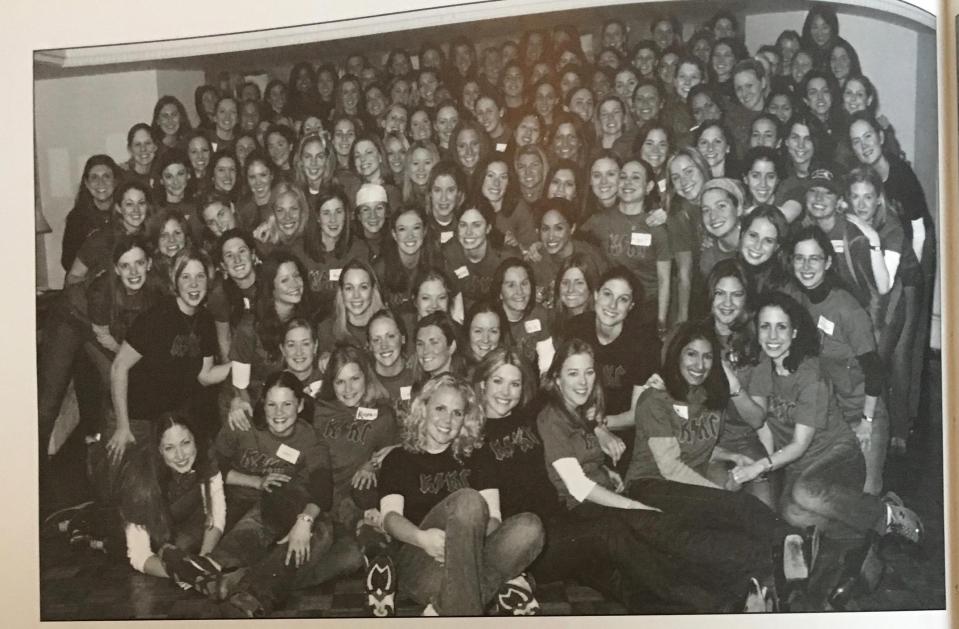  Can you spot Meghan in this snap of her sorority at Northwestern University in 2003?