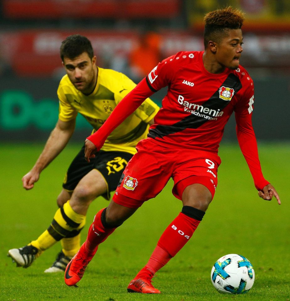  Leon Bailey has blossomed at Bayer Leverkusen