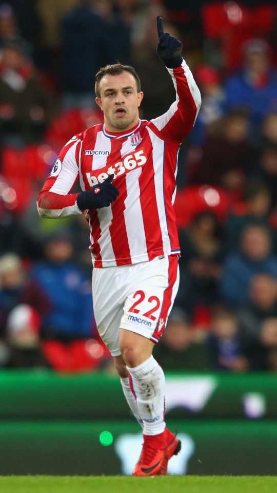  The goal was Shaqiri's fourth league strike of the season