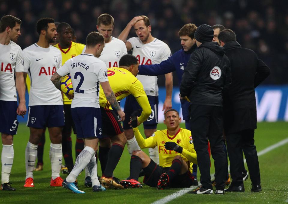  Fans were split on the Tottenham star's sending off