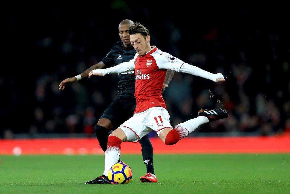  Mesut Ozil is set to be available on a free transfer in the summer