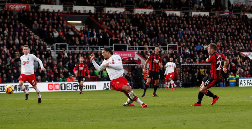  Bournemouth took a lead late in the first-half, thanks to a Ryan Fraser strike