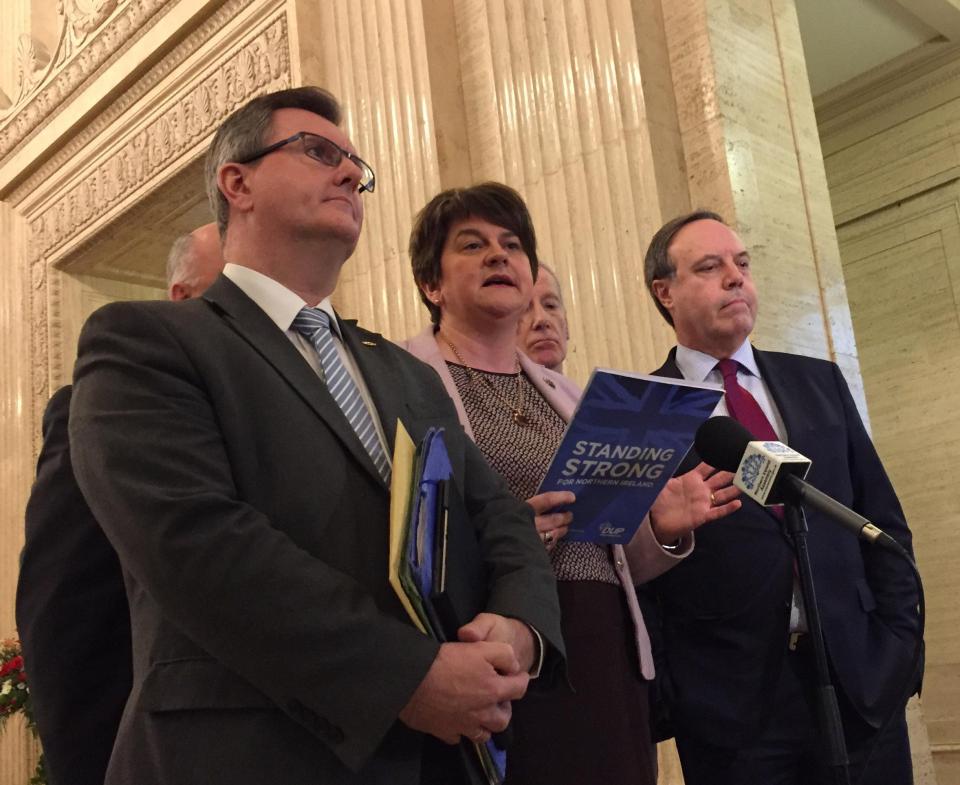  A phone call from Arlene Foster derailed the talks in Brussels yesterday