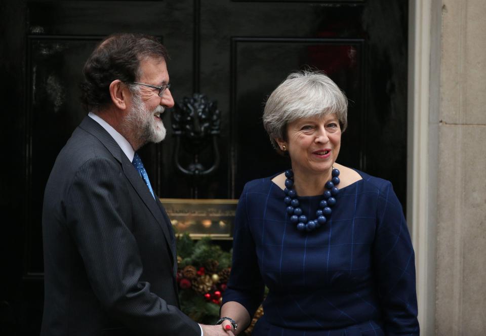  The PM welcomed her Spanish counterpart Mariano Rajoy this morning