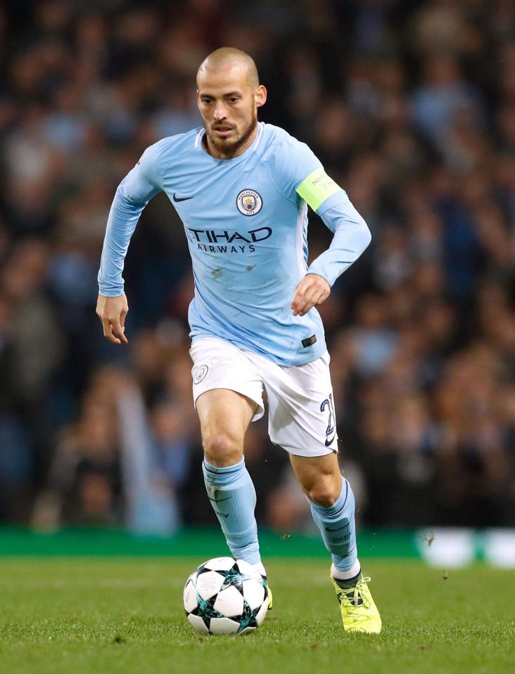  David Silva has recovered enough to be played by Pep Guardiola