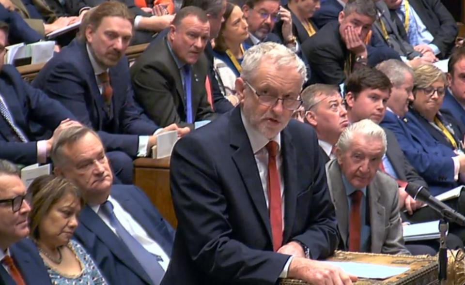  The MP had clashed with Mr Corbyn in the House of Commons