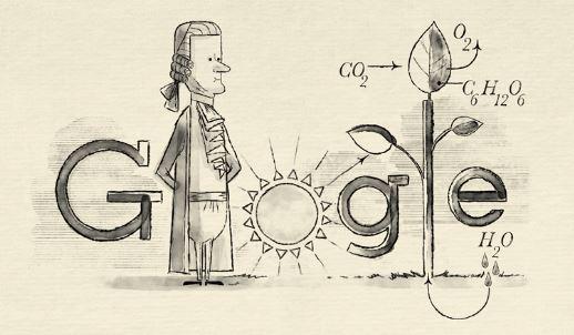  This Google Doodle is marking the 287th birthday of Jan Ingenhousz