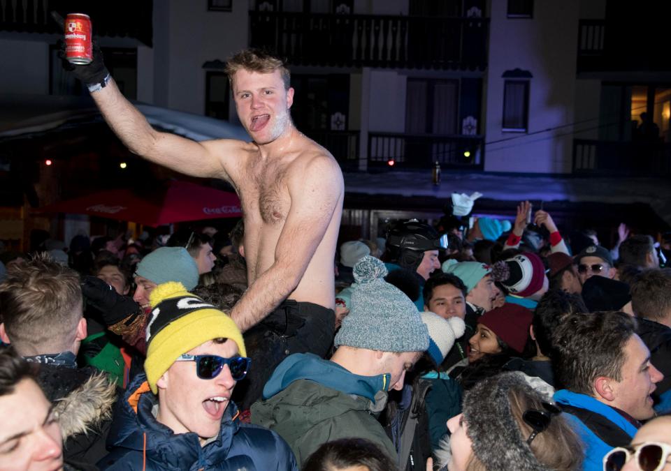  Around 3,000 privileged students have descended on the French Alpine resort of Tignes for a week of partying