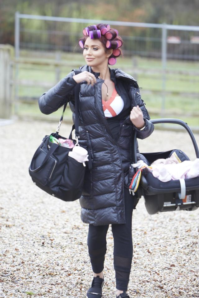  Amy Childs looked sensational going to work with her baby