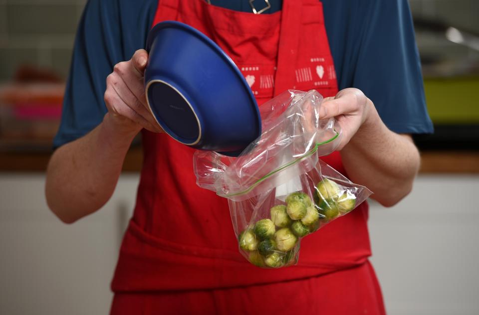  Cook your sprouts beforehand, but leave the seasoning until right before you serve them