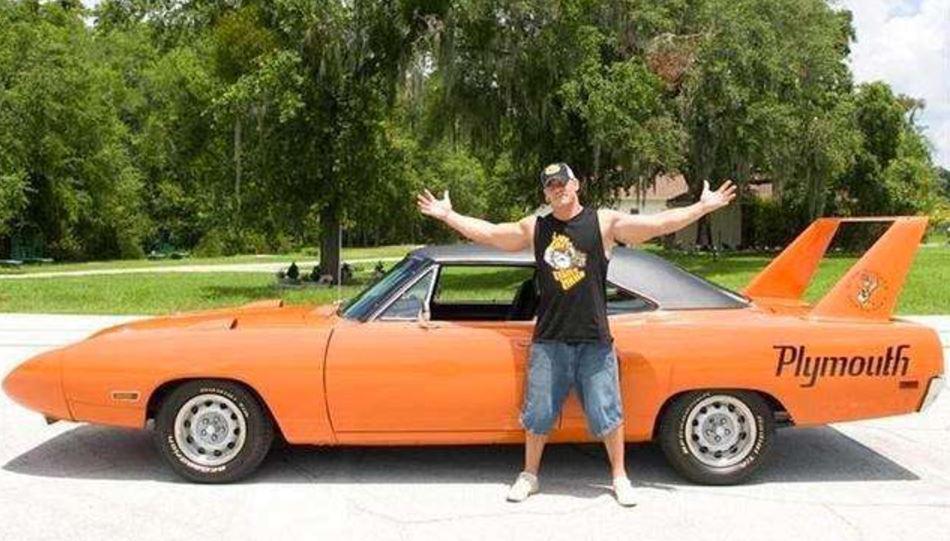  John Cena shows off his 1970 Plymouth SuperBird