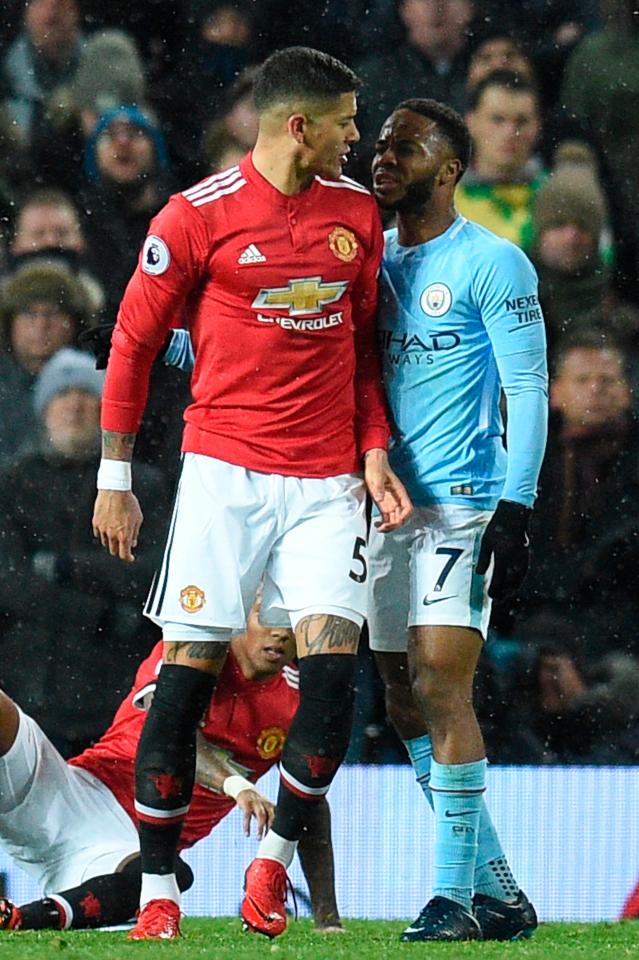  Marcos Rojo recovered from his head wound to have another row