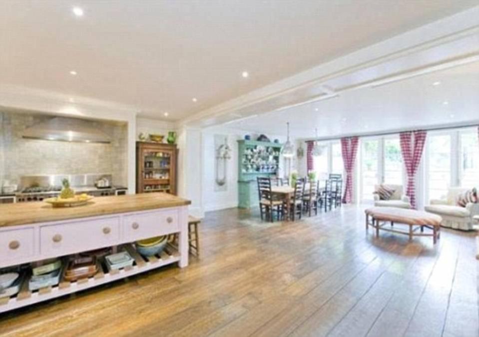  The large open kitchen leads out to a large 'entertaining space'