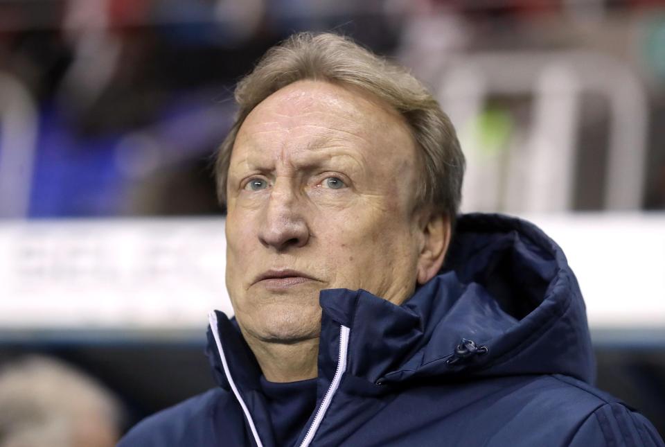  Neil Warnock is without a number of his key players for the fixture