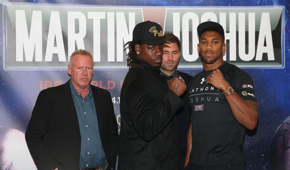  Anthony Joshua shows off his stunning watch squaring up to Charles Martin