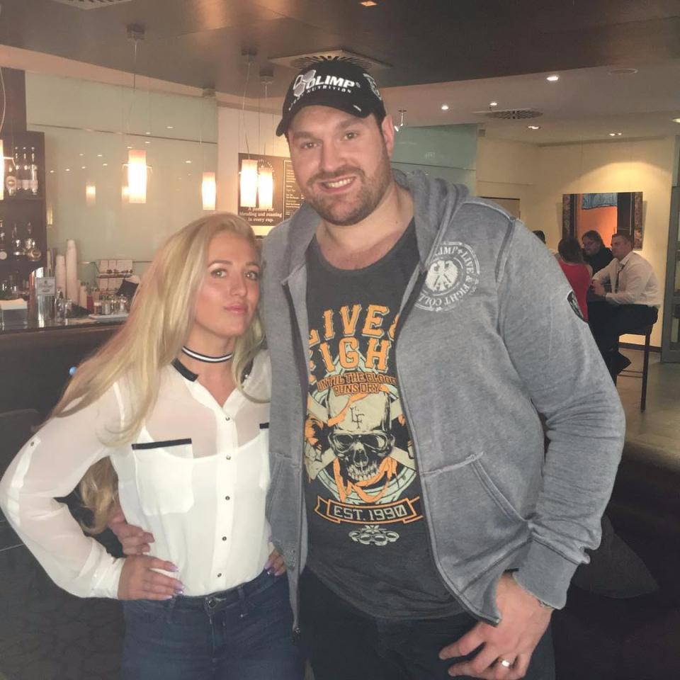  Tyson Fury and his wife Paris Fury have been together since they were 15