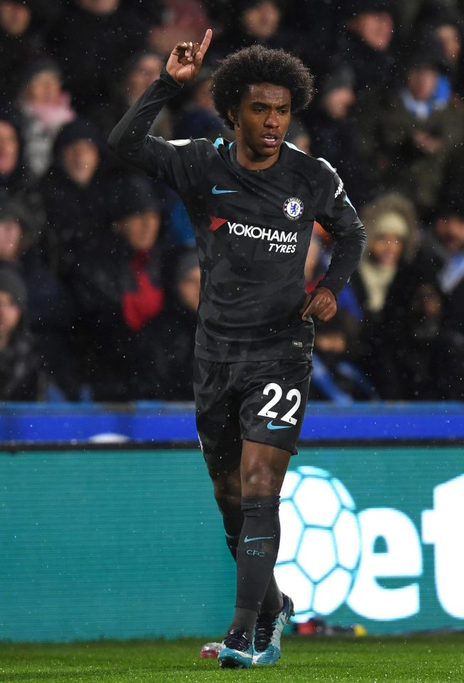  Willian's return was key as he played a part in all three goals