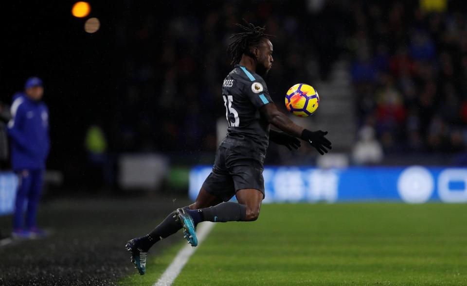  Victor Moses played his 200th Premier League match on Tuesday