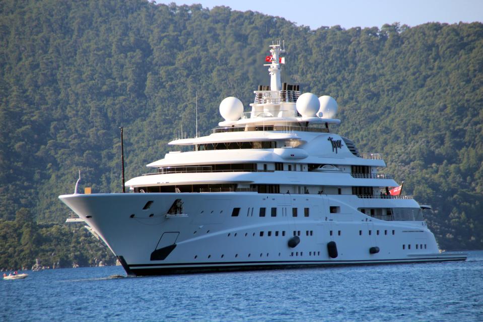  The Topaz super yacht is said to be worth £400m