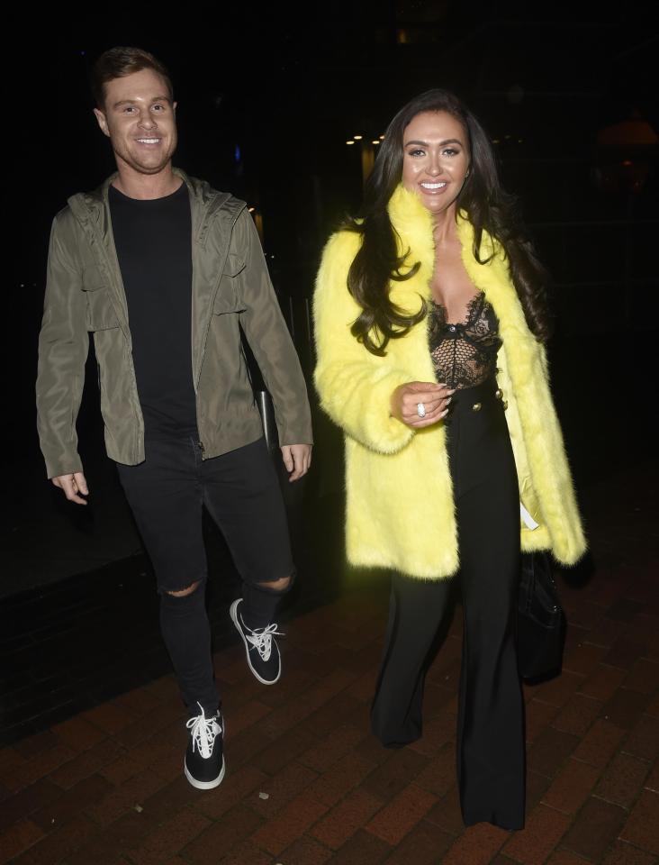  The loved-up pair as were spotted on a date night in Manchester