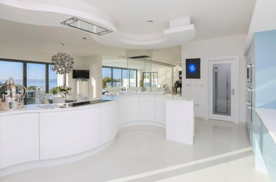  You can enjoy the coastal view while rustling up a meal in the kitchen