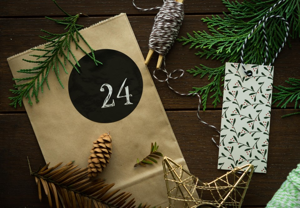 Make your own version of an advent calendar using healthy treats