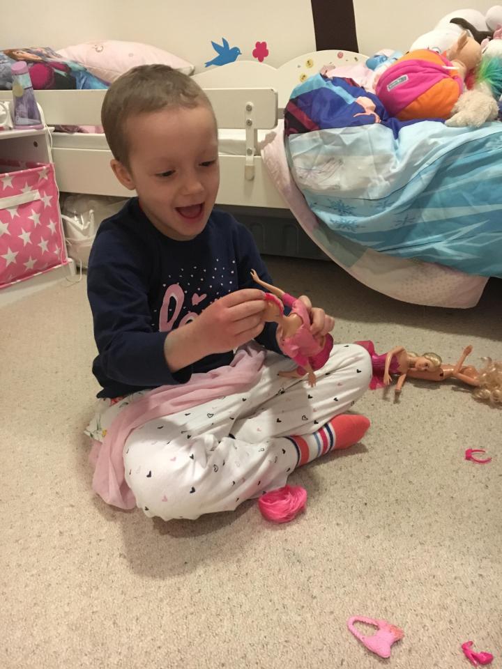  Imogen is a brave four-year-old who has cancer