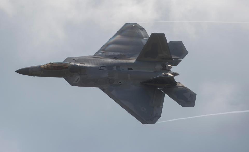  A pair of F-22 Raptor stealth fighters intercepted Russian warplanes in US-controlled air space over Syria