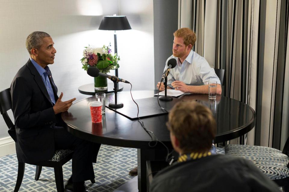  Barack Obama is interviewed by Prince Harry for a special edition of Radio 4's Today programme