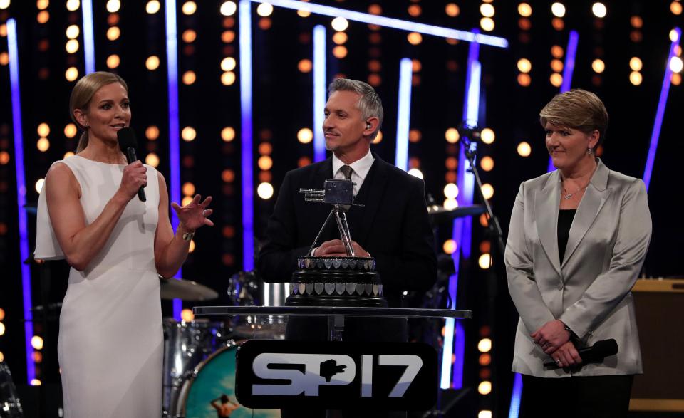  Lineker hosts this year's Sports Personality awards